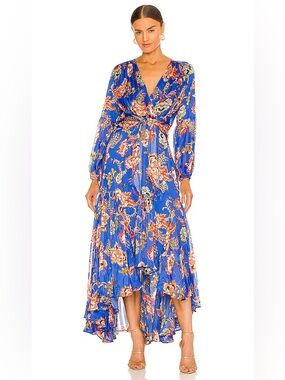 Elliatt | Dresses | Elliatt Galadriel Ivory Strapless Jacquard Asymmetrical  Maxi Gown Dress Small